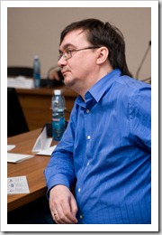 Александр Колотов на круглом столе по Нижнему Приангарью (Красноярск, 2012)