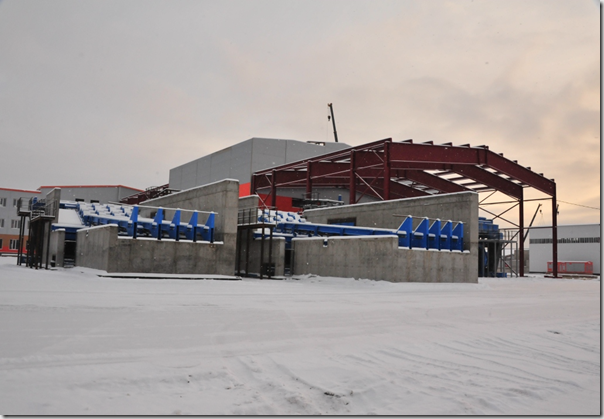 Ноябрь 2012 г. Строительство Богучанского ЛПК. Фото пресс-службы Краслесинвест